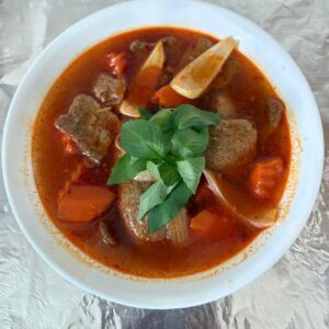 Bò nấu sa tế chay