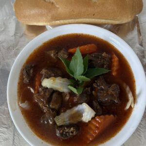 Bắp Bò nấu sa tế