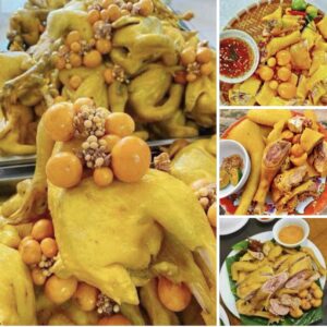 Gà ủ muối ôm trứng