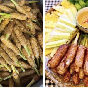 Nem lụi Houston kèm nước chấm