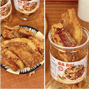 Ba rọi sốt mắm tỏi chiên giòn