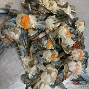 Ghẹ xanh có gạch làm sạch