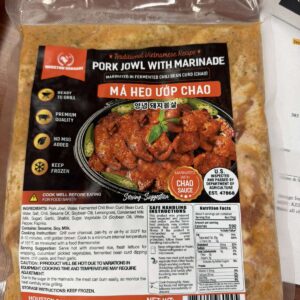 Má heo ướp chao